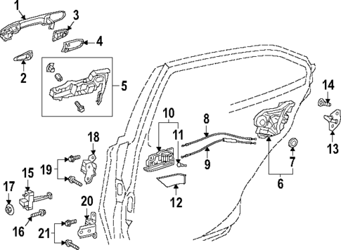Rear Door for 2025 Toyota Grand Highlander #0