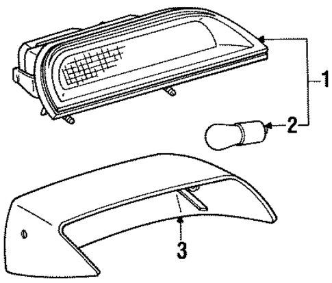 High Mount Lamps for 1988 Toyota Camry #0