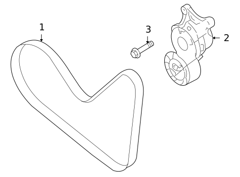 Belts & Pulleys for 2016 Ford Taurus #0