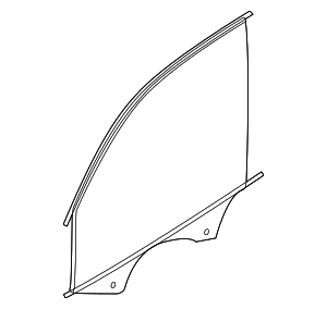 51338496035 - Body: Door Glass for BMW: X5, X7 Image