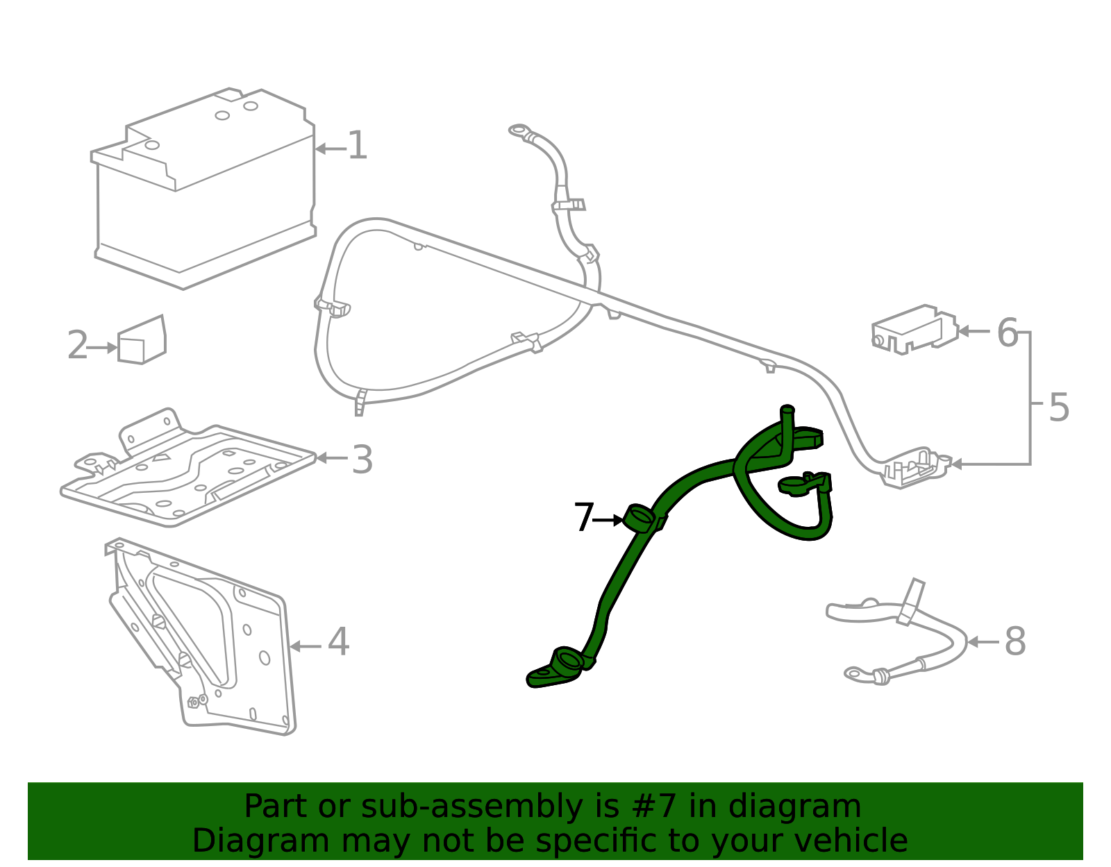 Audi A6 C7 telaio cavo cavo terminale positivo batteria 4G0971225G