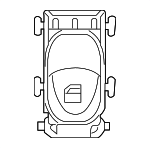 20490581029107 - Body: Door Window Switch for Mercedes-Benz Image
