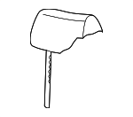 4B0881921H1YS - Body: Headrest Cover for Audi: A6, A6 Quattro Image