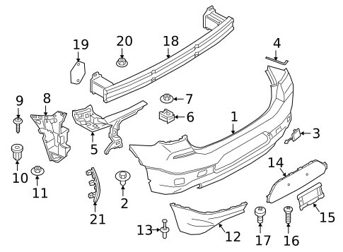 Bumper & Components - Rear for 2021 BMW X2 #0