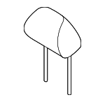 88700D4100A2F - Body: Headrest for Kia: Optima Image