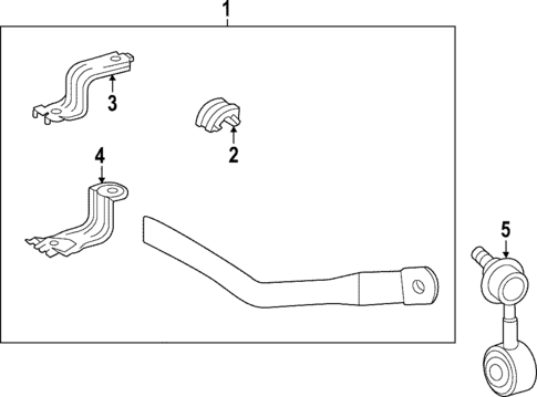 Stabilizer Bar & Components for 2023 Toyota Tundra #2