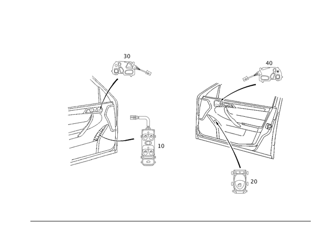 2038210679 - Electrical System: Switch for Mercedes-Benz: C230, C280, C32 AMG, C350, C55 AMG Image image