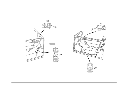 Switch in Front Door Lining for 2002 Mercedes-Benz C240 #0