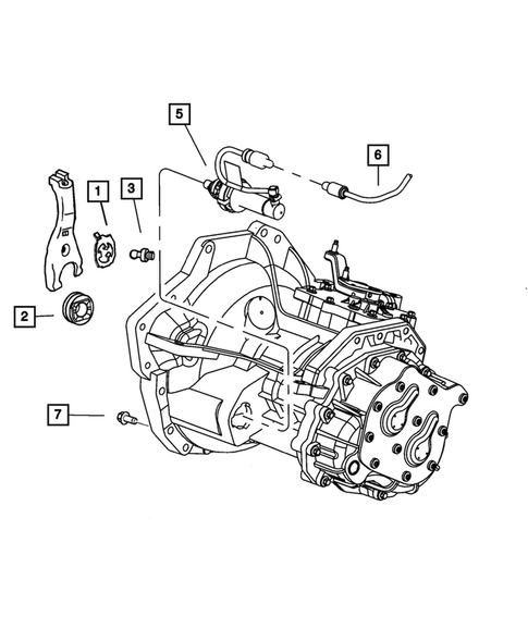 Clutch Controls for 2002 Dodge Stratus #1