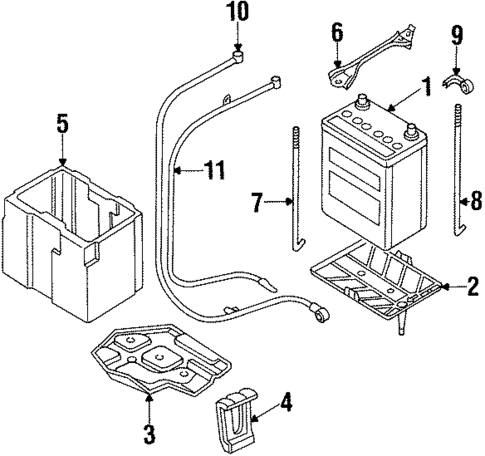 Battery for 1996 Nissan 300ZX #0