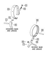 4412466 - Automatic Transaxle 3 Speed: Band Lever Shaft for Mopar Image