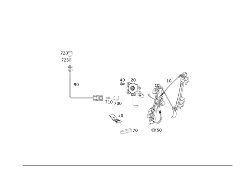 Window Regulator for 2011 Mercedes-Benz CLS63 AMG #0