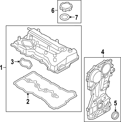 Valve & Timing Covers for 2022 Hyundai Santa Fe #0