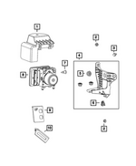 68312481AA - Brakes: Abs Cover for Dodge: Hornet | Fiat: 500X | Jeep: Renegade Image