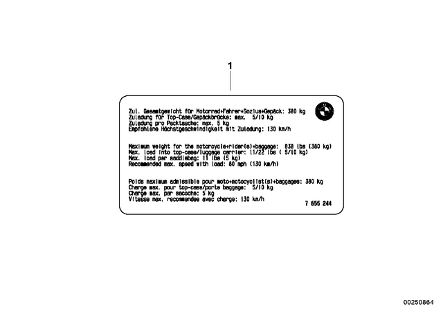 71217655244 - : Instruction Notice, Payload for BMW-Motorrad Image