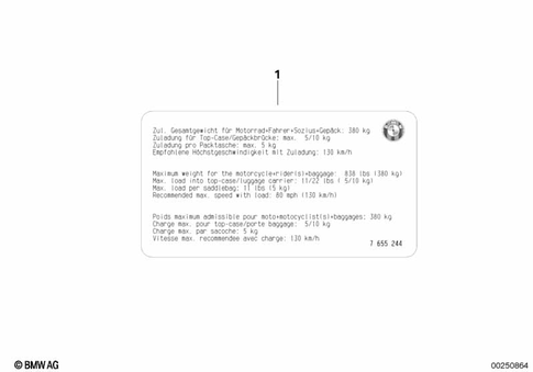 Labels for 2008 BMW-Motorrad F 650 GS #2