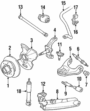 Upper Control Arm for 1992 Isuzu Pickup | Isuzu Parts Center