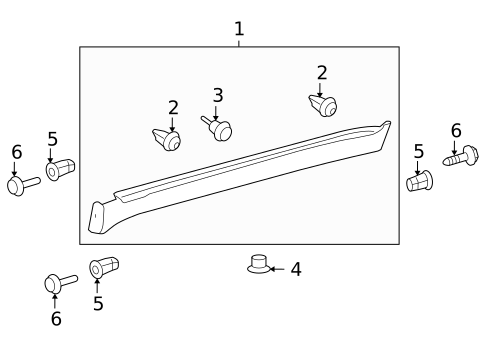 Exterior Trim - Pillars for 2009 Toyota Land Cruiser #0