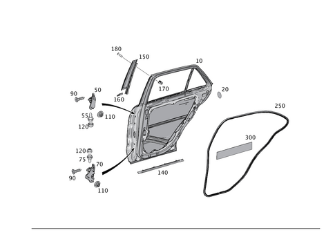 Rear Doors for 2017 Mercedes-Benz GLE550e #0