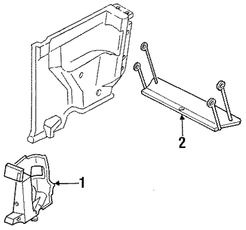 Interior Trim - Rear Body for 1990 Ford Festiva #0