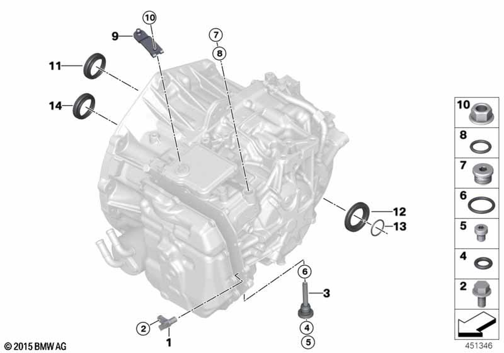 24277560915 - BMW Shaft Seal 2013-2020 BMW i8 | Performance Auto Parts
