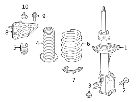 Struts & Components for 2020 Jeep Compass #1