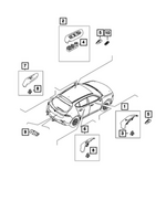 7MU55LXHAA - : Power Window Switch And Bezel for Mopar Image