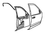 3L2Z7820124BA - Body: Door Shell for Mercury: Mountaineer Image