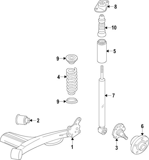 Rear Suspension for 2022 Volkswagen Taos #2