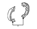 43154STKA01 - : Park Brake Shoes for Acura Image