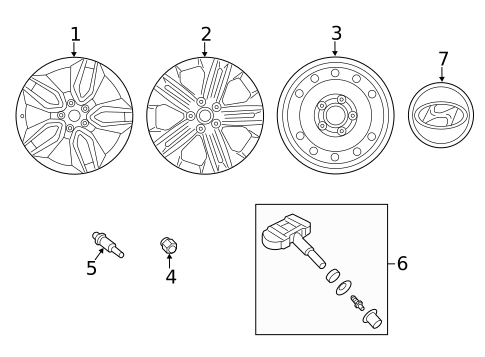 Wheels for 2017 Hyundai Santa Fe Sport #0