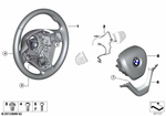 32306877856 - Steering: Sport Steering Wheel, Leather for BMW Image