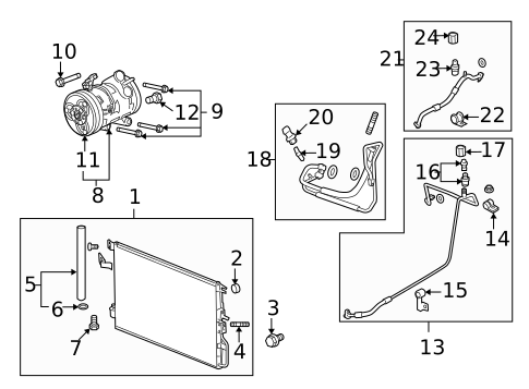 A/C Accumulator/Receiver Drier for 2007 Suzuki XL-7 #0