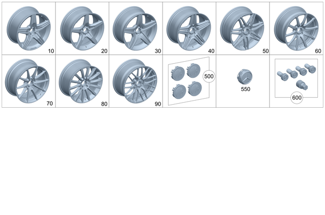 4000900 - Wheels and Accessories: Wheel Trim for Mercedes-Benz Image