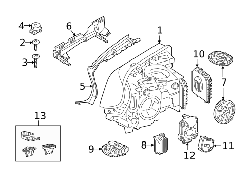 Headlamp Components for 2020 BMW M5 #1