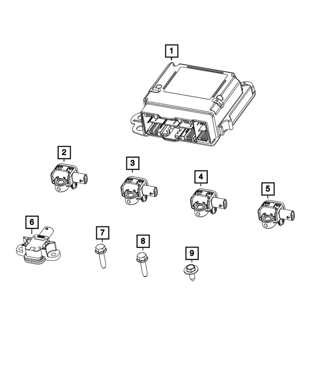 68371752AA - Electrical: Occupant Restraint Module for Mopar Image