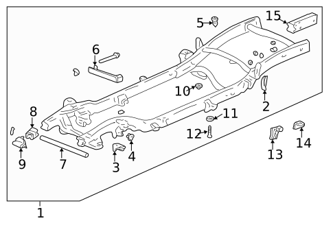 Frame & Components for 2001 GMC Yukon #1