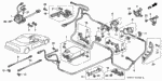 77908SL0A80 - Electrical/Exhaust/Heater/Fuel: HOLDER, FLAT CABLE (SKY BLUE) for Acura Image