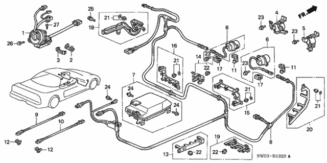 SRS Unit for 2002 Acura NSX #0