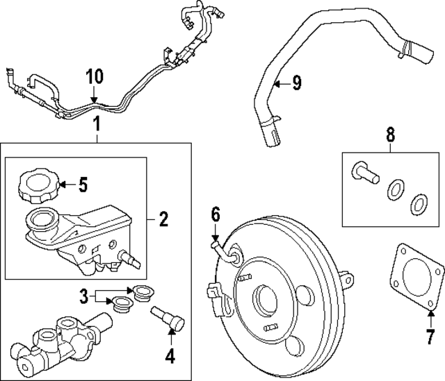 59150K5100 - : Brake Vacuum Hose for Hyundai Image