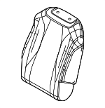 89360R0740KQ5 - Body: Seat Back Cover for Kia Image