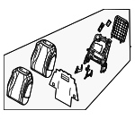 89300R0861KXA - Body: Seat Back Assembly for Kia Image