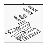 41127350751 - Body: Front Floor Pan for BMW Image