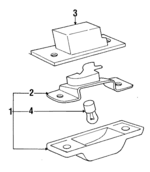 4A0943021 - Electrical: License Lamp for Audi: 100, 100 Quattro, A6, A6 Quattro, Cabriolet, S4, S6 Image