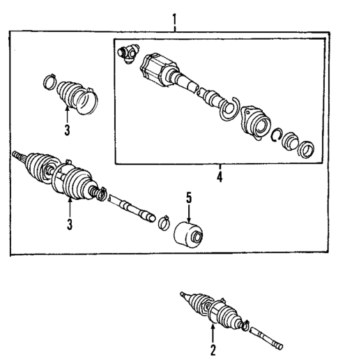 Axle Shafts & Joints for 2004 Toyota Highlander #0