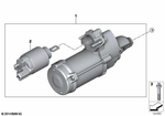 12417610343 - Engine Electrical System: Rp Starter Motor for BMW Image