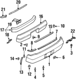 850400L710 - : Reinforce Bar Upper Bracket for Nissan: Maxima Image
