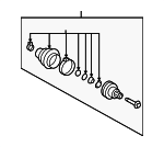 8E0498099H - Suspension: Outer Joint Assembly for Audi: A4, A4 Quattro Image