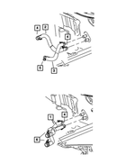 5291000AB - Air Conditioners and Heaters: Heater Supply And Return Hose for Dodge: Caliber Image