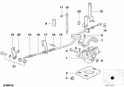 Gearshift Automatic Transmission for 1995 BMW 320i #0